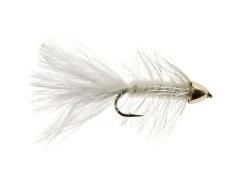 Wooly Bugger Mit Conehead Weiss/Gold