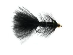 Wooly Bugger Black & Green Mit Goldkopf