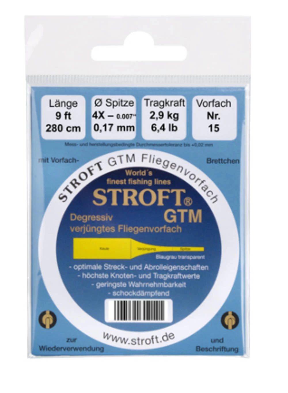 Stroft GTM Gezogenes Vorfach 9ft – Bild 4