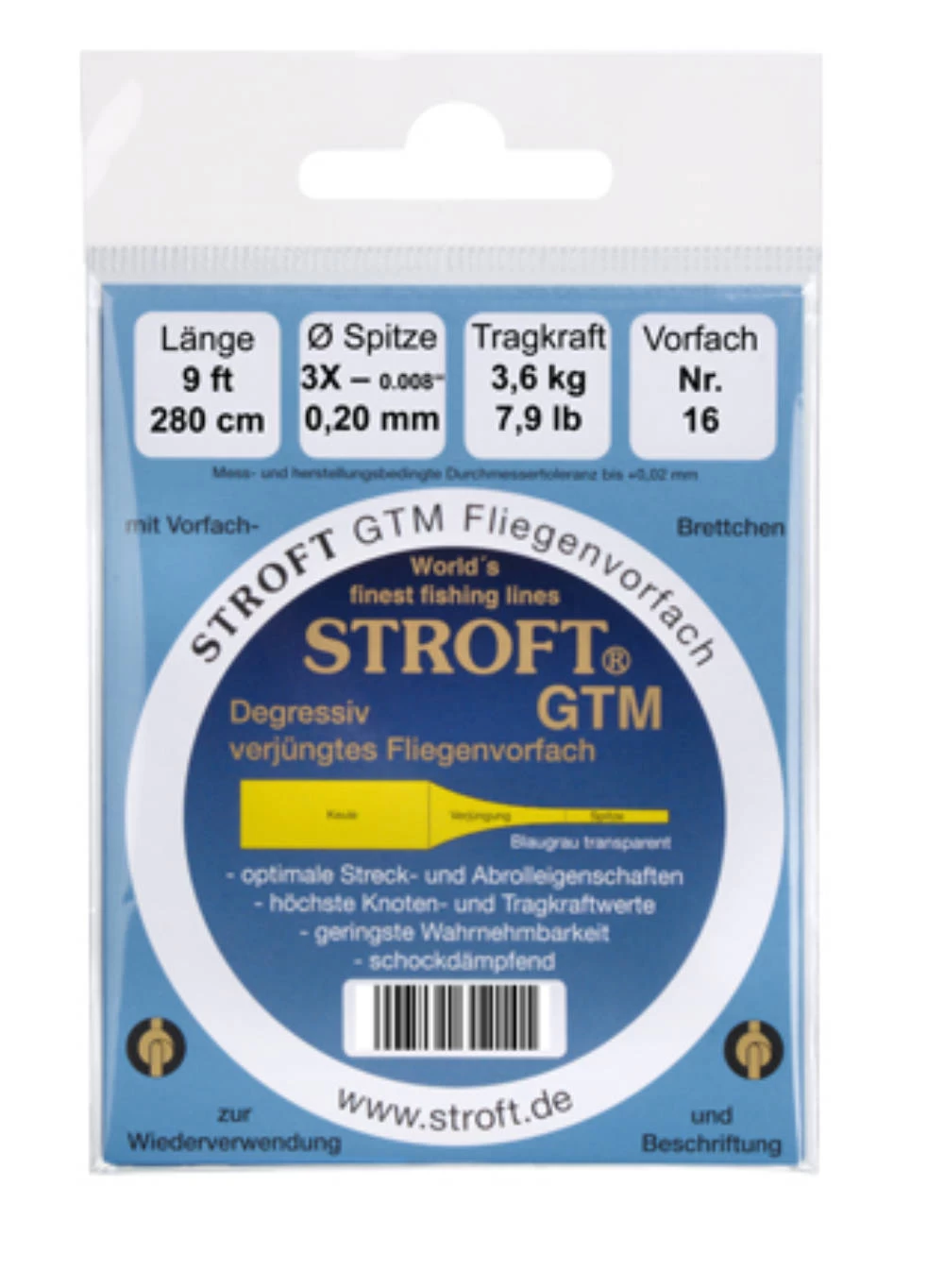 Stroft GTM Gezogenes Vorfach 9ft – Bild 5